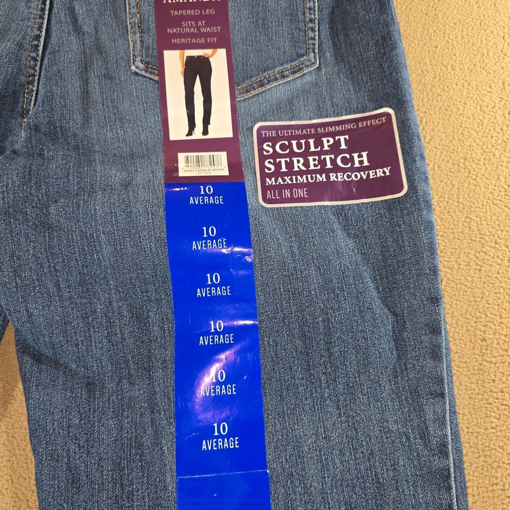 Gloria Vanderbilt Amanda Jeans for Women Heritage Fit Size 10 NWT - Picture 11 of 12